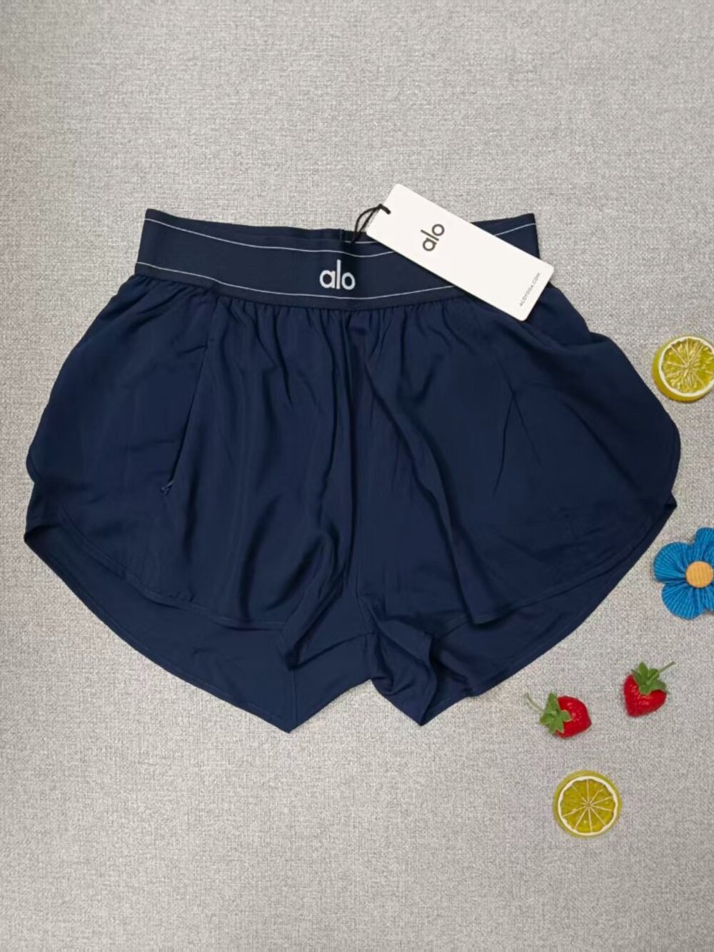 Navy Blue | ALO Yoga Match Point Short,Loose Fit,Built-In Liner,Everyday👧 - Picture 2 of 6